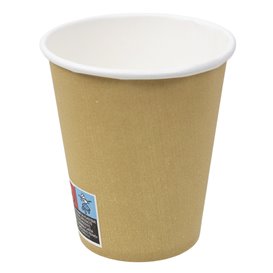 Vaso Cartón 9 Oz/280ml Kraft-Kraft Ø8,1cm (50 Uds)