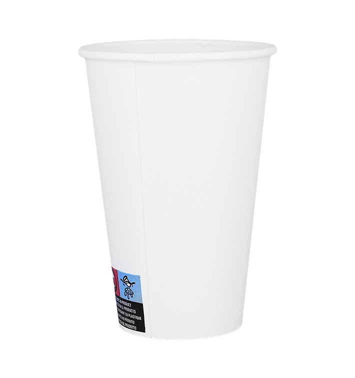 Vaso Cartón ECO 12 Oz/360ml Blanco Ø8cm (50 Uds)