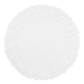 Rodal de Papel Calado Blanco Litos Ø240mm (250 Uds)