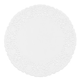 Rodal de Papel Calado Blanco Litos Ø200mm (250 Uds)