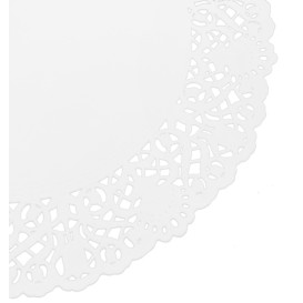 Rodal de Papel Calado Blanco Litos Ø260mm (250 Uds)