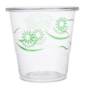 Vaso PLA "Green Spirit" Transparente 250ml (50 Uds)