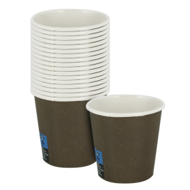 Vaso Cartón 4Oz/120ml Marrón Ø6,2cm (100 Uds)