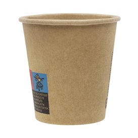 Vaso Cartón 3Oz/100ml Kraft-Kraft Ø5,8cm (50 Uds)